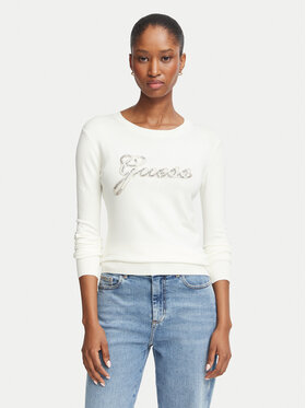 Guess Guess Sveter 184022 Biela Classic Fit