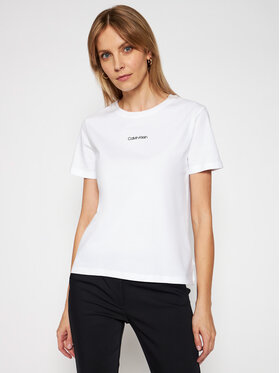 Calvin Klein Calvin Klein T-Shirt Mini Ree K20K202912 Biały Regular Fit