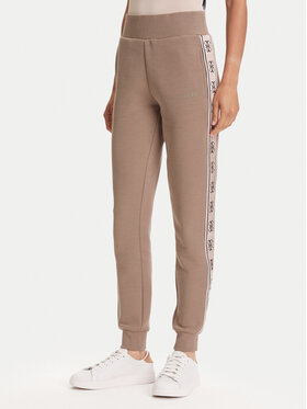 Guess Guess Spodnie dresowe V2YB15 KB3P2 Brązowy Regular Fit