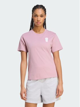 adidas adidas T-Shirt FOOD REGULAR GRAPHIC Czerwony ciemny Regular Fit