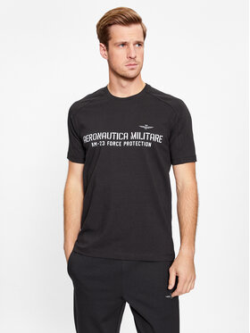 Aeronautica Militare Aeronautica Militare Футболка 232TS2149J612 Чорний Regular Fit