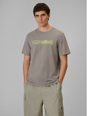 4F 4F T-Shirt TREKKING Szary Regular Fit