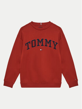 Tommy Hilfiger Tommy Hilfiger Felpa Varsity KB0KB09119 Rosso Regular Fit