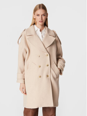 Ba&sh Ba&sh Cappotto di lana Monteau Tonio 1H22TONI Beige Oversize