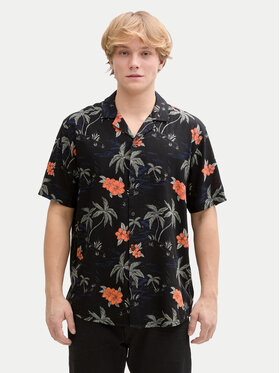Tom Tailor Denim Tom Tailor Denim Cămașă 1045191 Negru Relaxed Fit