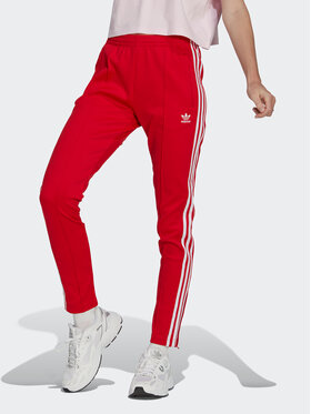 adidas adidas Sporta bikses Adicolor SST Tracksuit Bottoms IB5917 Sarkans Slim Fit