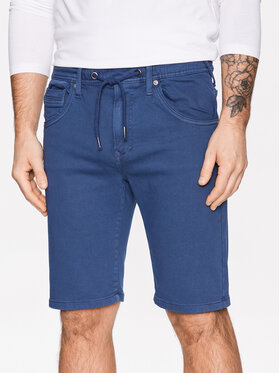Pepe Jeans Pepe Jeans Šortky z materiálu Jagger Short PM800920 Modrá Slim Fit