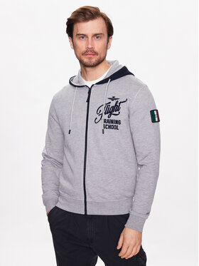 Aeronautica Militare Aeronautica Militare Bluza 231FE1783F488 Szary Regular Fit