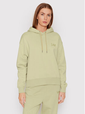 Lee Lee Bluză Essential L53PRYUM Verde Relaxed Fit