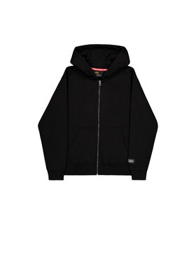 Alpha Industries Alpha Industries Bluza Label Zip Backprint Hoodie Czarny Regular Fit