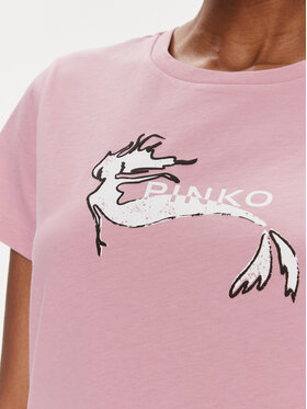 Pinko T-shirt 100355 A1OC Ružičasta Regular Fit