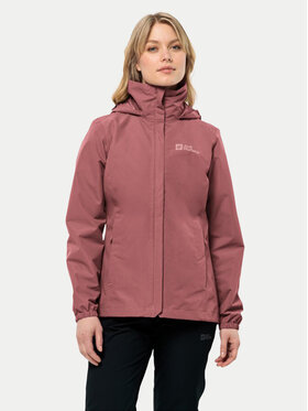 Jack Wolfskin Jack Wolfskin Lietus jaka Stormy Point 1111202 Sarkans Regular Fit