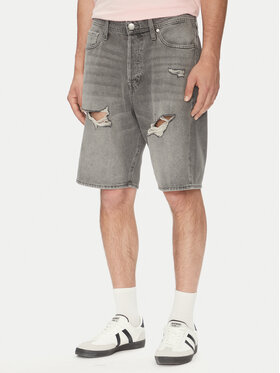 Jack&Jones Jack&Jones Džínové šortky Alex 12274957 Šedá Loose Fit
