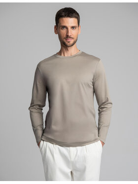 Borgio Borgio Longsleeve Milazzo Szary Slim Fit