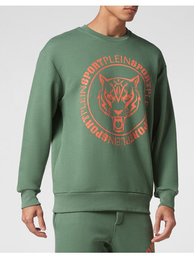 Plein Sport Plein Sport S dlouhým rukávem 7807 Zelená Regular Fit