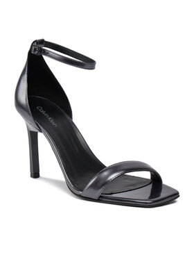 Calvin Klein Calvin Klein Sandale Geo Stil Square Sandal 90-Pearl HW0HW01993 Crna