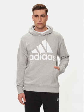 adidas adidas Majica dugih rukava Essentials French Terry Big Logo IC9364 Siva Regular Fit