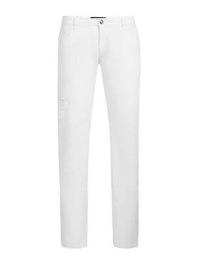Billionaire Billionaire Jeansy 16785 Biały Slim Fit
