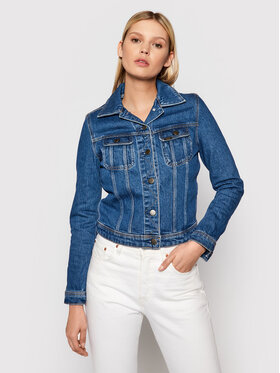 Lee Lee Kurtka jeansowa Rider L54MMWQW 112140282 Granatowy Regular Fit
