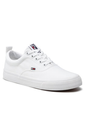 Tommy Jeans Tommy Jeans Πάνινα παπούτσια Classic Tommy Jeans Sneaker EN0EN00986 Λευκό