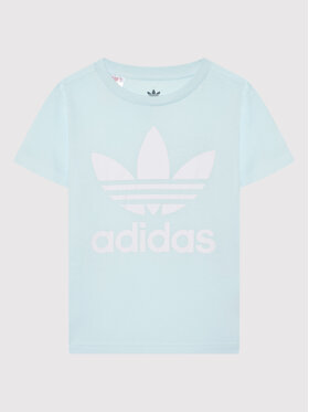 adidas adidas Футболка Trefoil HS8863 Блакитний Regular Fit