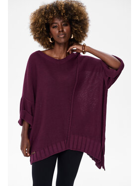 blue shadow blue shadow Sweter Gustti Fioletowy Regular Fit