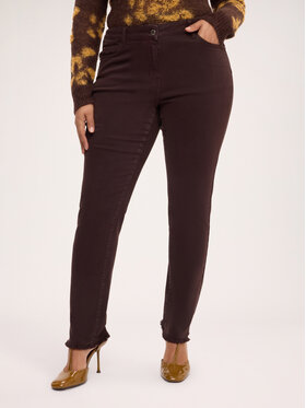 Fiorella Rubino Fiorella Rubino Spodnie materiałowe P729T005501N022 Brązowy Skin Fit