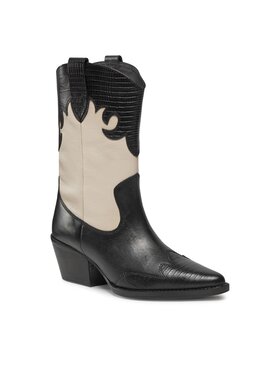 Bronx Bronx Polokozačky Western 47501-LG Černá