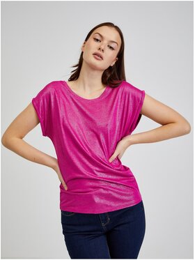 Orsay Orsay T-Shirt 153320-317000__M Różowy Regular Fit