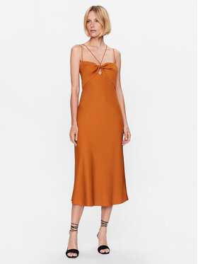 Calvin Klein Calvin Klein Ежедневна рокля K20K205865 Кафяв Regular Fit