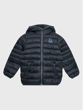 United Colors Of Benetton United Colors Of Benetton Kurtka puchowa 2TWDCN025 Czarny Regular Fit
