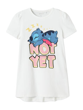 NAME IT NAME IT Nočná košeľa Stitch 13242966 Biela Regular Fit