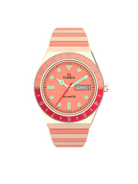 Timex Timex Zegarek Q Timex Malibu TW2V38600 Różowy