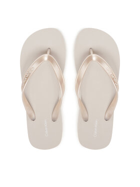 Calvin Klein Calvin Klein Japanke Flatform Flip Flop Met Tpu HW0HW03120 Srebrna