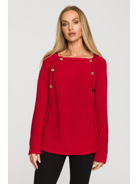 Made of Emotion Made of Emotion Sweter M712 Czerwony