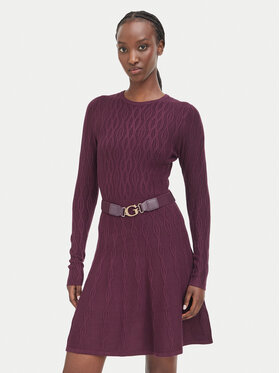 Guess Guess Плетена рокля W6BK64 Z1569 Бордо Regular Fit