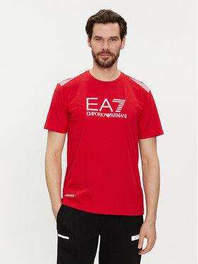 EA7 Emporio Armani EA7 Emporio Armani Tricou 3DPT29 PJULZ 1461 Roșu Regular Fit