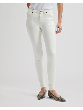 Lee Lee Jeansy SCARLETT HIGH Biały Skinny Fit