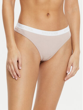 Tommy Hilfiger Tommy Hilfiger Stringi UW0UW05539 Beżowy