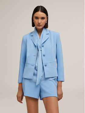 Motivi Motivi Giacca outdoor Q661Q000843N004 Turchese Slim Fit