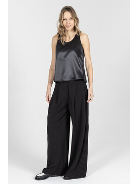 Deni Cler Milano Deni Cler Milano Spodnie materiałowe T-DC-5227-F2-40-90-1 Czarny Loose Leg