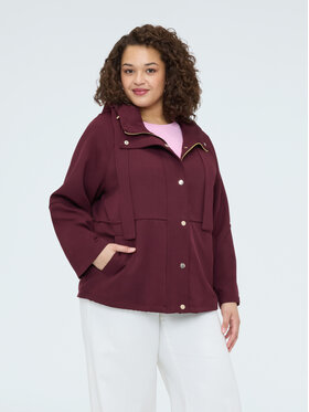 Fiorella Rubino Fiorella Rubino Giacca di transizione 8023T000371N026 Bordeaux A-Line Fit