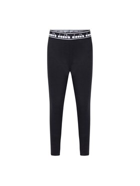 Diadora Diadora Legginsy DIADORA JG. LEGGINGS LOGO MANIA Czarny