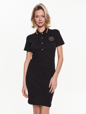 Versace Jeans Couture Versace Jeans Couture Každodenní šaty 74HAOT08 Černá Slim Fit