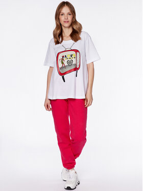 LOVE MOSCHINO T-shirt W4H8301M 3876 Bijela Relaxed Fit