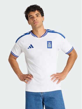 adidas adidas Koszulka techniczna Greece 26 Home Jersey Biały Slim Fit
