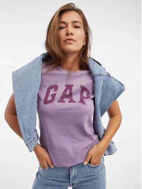 Gap Gap Marškinėliai 268820-90 Violetinė Regular Fit