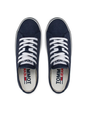 Tommy Jeans Tenis Superge Essential Low EN0EN01796 Mornarsko Modra