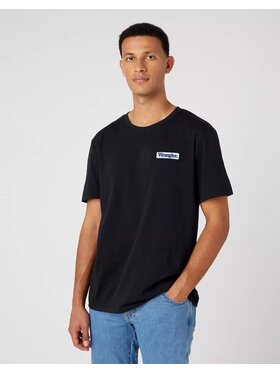 Wrangler Wrangler T-Shirt LOGO TEE Czarny Oversize