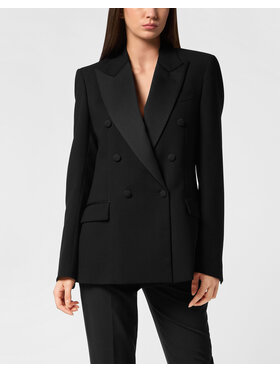 PHILIPP PLEIN PHILIPP PLEIN Marynarka 24845 Czarny Loose Fit